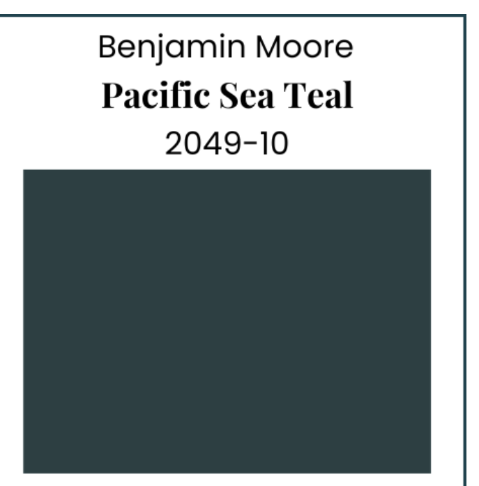 Benjamin Moore Pacific Sea Teal 2049-10